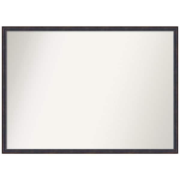 Amanti Art Dark Bronze Scoop 39.5 in. x 28.5 in. Non-Beveled Classic Rectangle Wood Framed Wall Mirror in Bronze