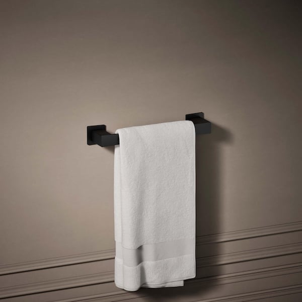Honesty 12 in. Wall Mounted Towel Bar in Matte Black