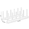 Home Basics Foldable Bamboo Dish Drainer DD01018 - The Home Depot