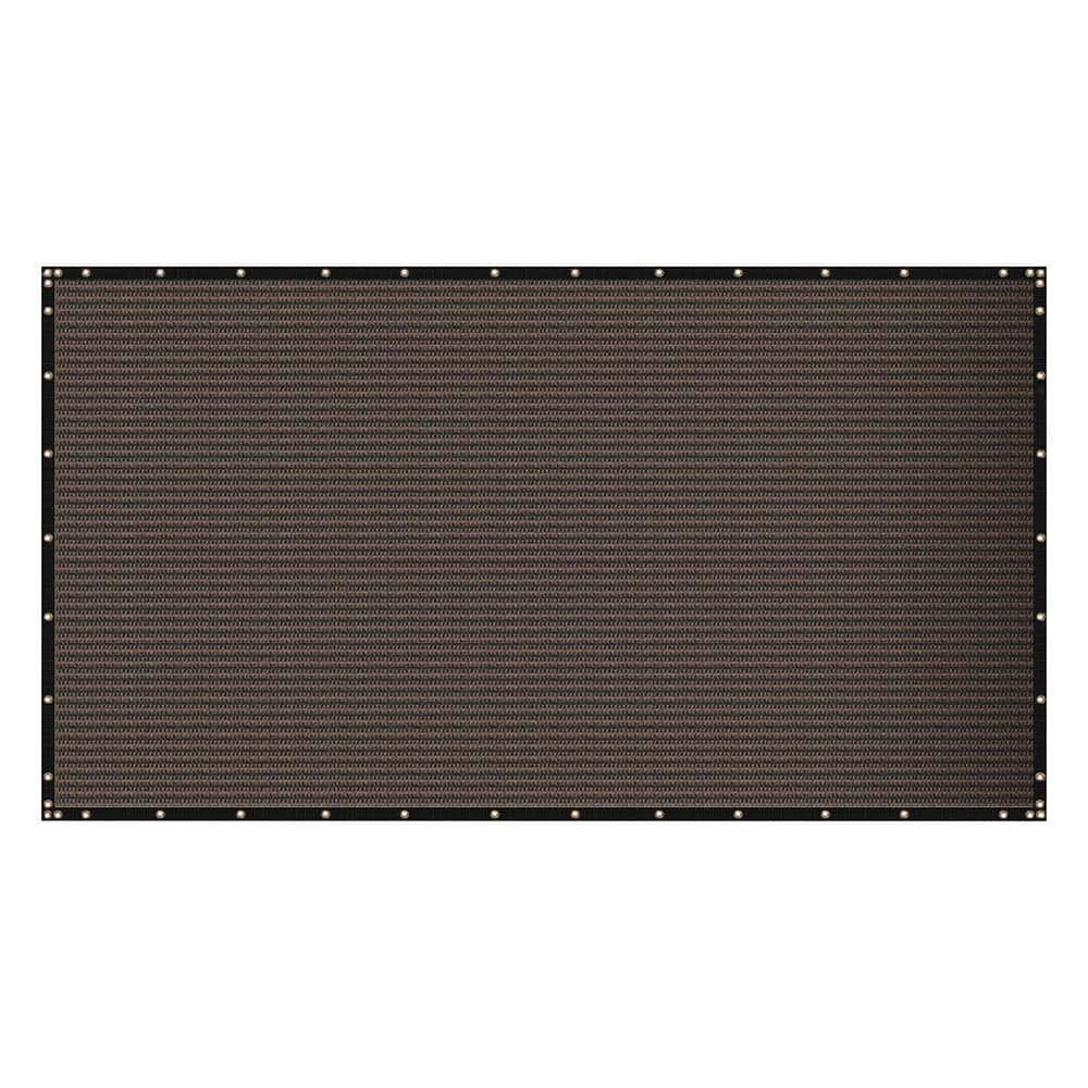 6 x 50 Brown HDPE Privacy Screen Fence, Heavy Duty Fencing Mesh Shade Net