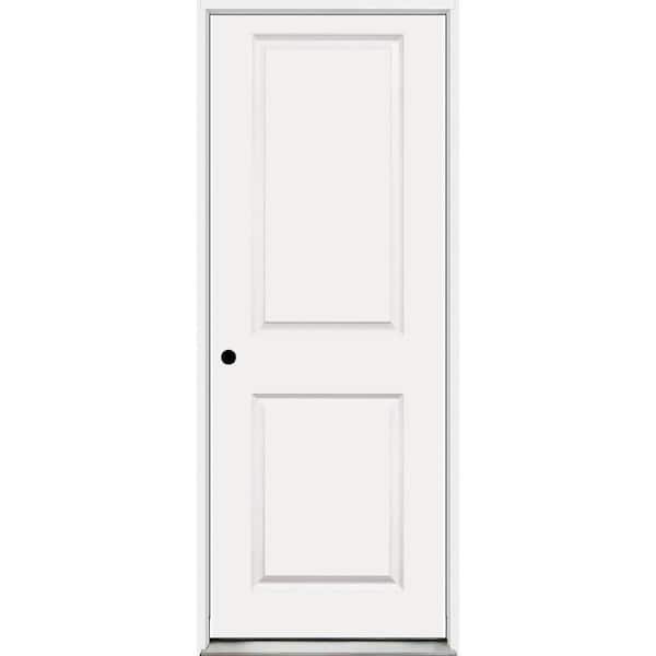 32 in. x 96 in. 2P Sqtp RHIS Primed Composite 20Min Fire-Rated House-to-Garage Single Prehung Interior Door w/Nkl Hinge
