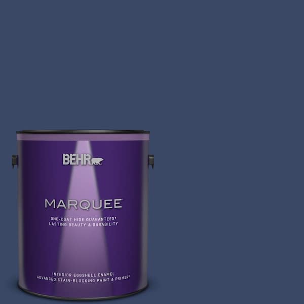 BEHR MARQUEE 1 gal. #MQ5-14 Bon Nuit One-Coat Hide Eggshell Enamel Interior Paint & Primer