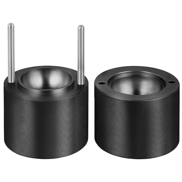 SKYSHALO Ice Ball Press, 2.4 in. Ice Ball Maker, Aircraft Al Alloy Ice Ball Press Kit for 60 mm Ice Sphere, Ice Press, Black
