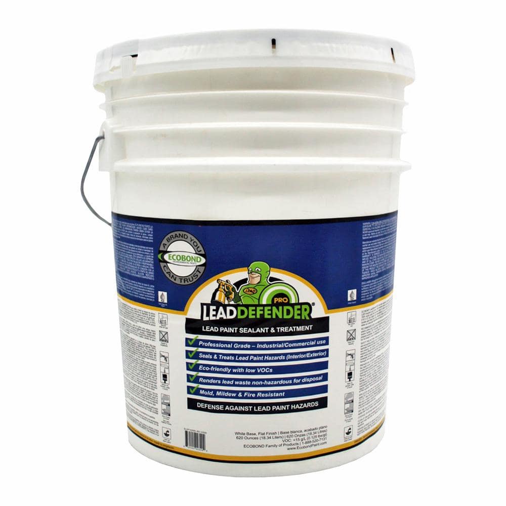 Lead Defender PRO 5-Gal Off White Flat Lead Based Paint Treatment and Seala