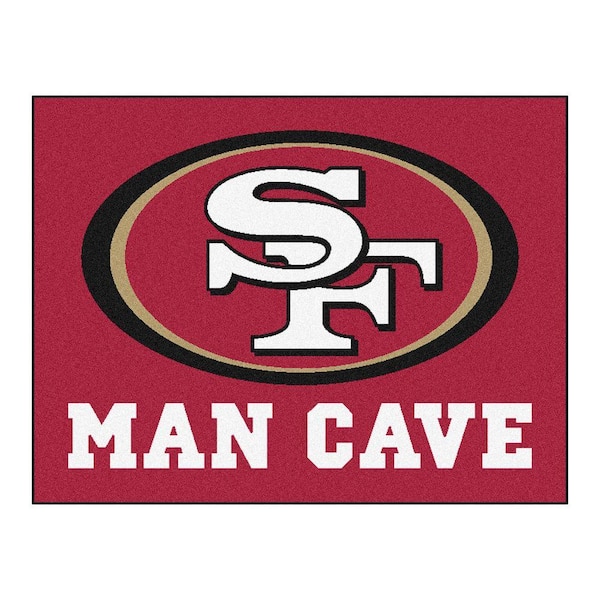 FANMATS San Francisco 49ers Red Man Cave 3 ft. x 4 ft. Area Rug