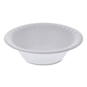 12 oz. 6 in. White Unlaminated Disposable Foam Bowls, 1,000 / Carton