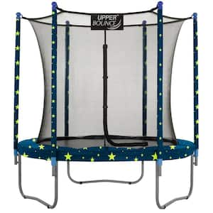 Upper Bounce 14 FT Round Trampoline Set with Safety Enclosure