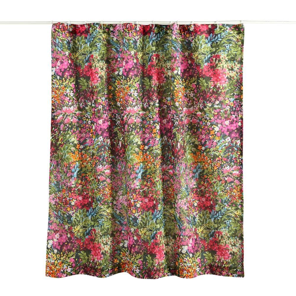 Standard Multicolor Cotton Floral Tub Curtain