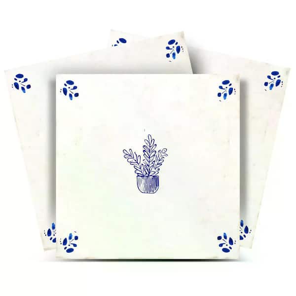 Blue D82 8 in. x 8 in. Vinyl Peel and Stick Tile (24 Tiles, 10.67 sq. ft. /pack)