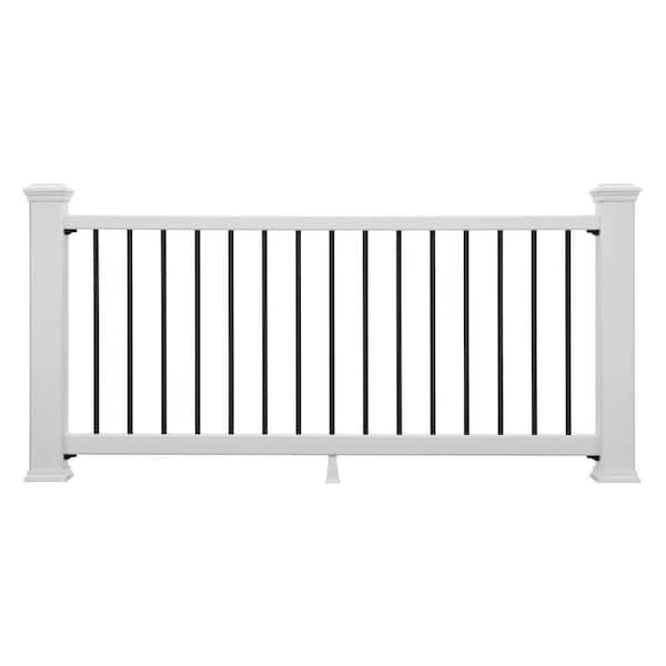 Enhance 8 ft. x 2.75 in. x 36 in. Classic White Composite Deck Rail Kit