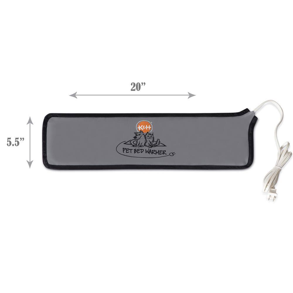 Medium Gray Electric Pet Bed Warmer Pad