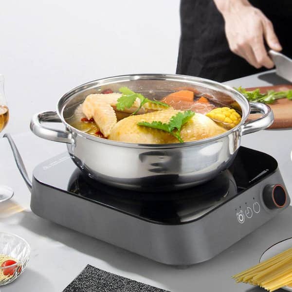 JFVKAF 3 Tier Stainless Steel Steamer Pot with Glass Lid