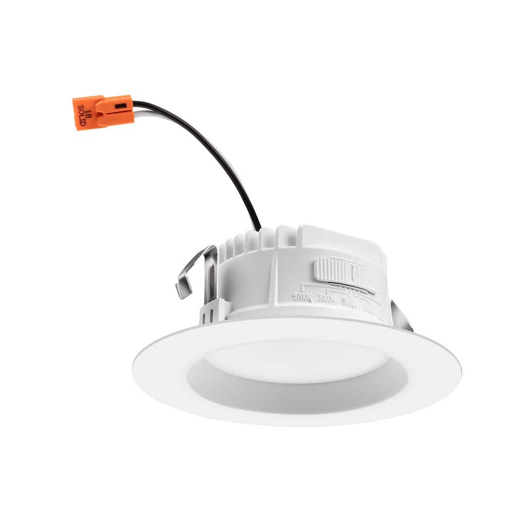 Matte White 4-Inch LED Retrofit Downlight 6-Pack