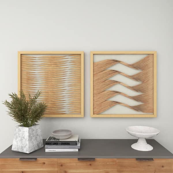 Trendy online Hand-painted Geometric Minimalist Shadow Box Set