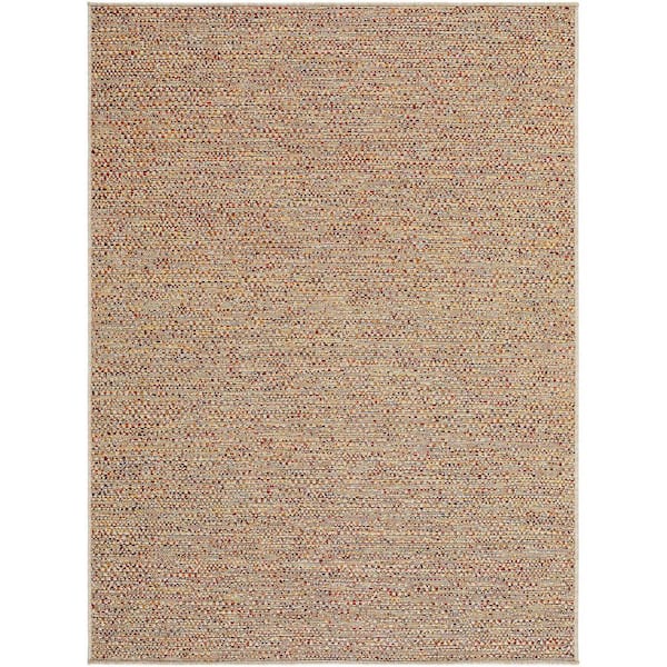Crete Tan Cottage 5 ft. x 7 ft. Indoor/Outdoor Area Rug