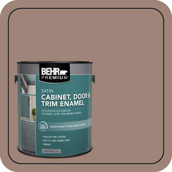 BEHR PREMIUM 1 gal. #N150-4 Modern Mocha Satin Enamel Interior