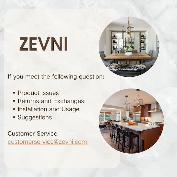 Zevni 8-Light Brass Gold Island Chandelier, Modern Farmhouse