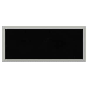 Silver Leaf Wood Framed Black Corkboard 32 in. x 14 in. Bulletin Board Memo Board