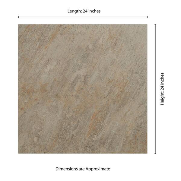 MSI Rusty 24 in. x 24 in. Matte Ceramic Sandstone Look Floor