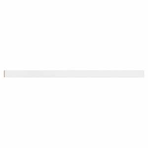Hampton/Shaker 91.5 in. W x 0.204 in. D x 4.375 in. H Kitchen Cabinet Toe Kick in Satin White