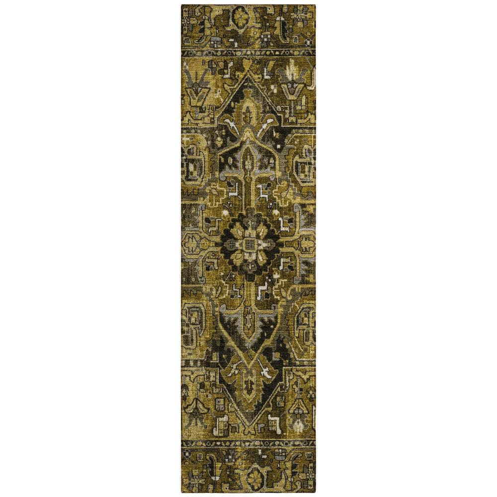 Coffee and Gray 2 ft. x 8 ft. Woven Oriental Runner Indoor/Outdoor Area Rug price history on PriceWatchPro