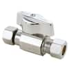 BrassCraft 3/8 in. Female Compression Inlet x 3/8 in. Compression Outlet 1/4-Turn Straight Ball Valve KTCR11FX C1