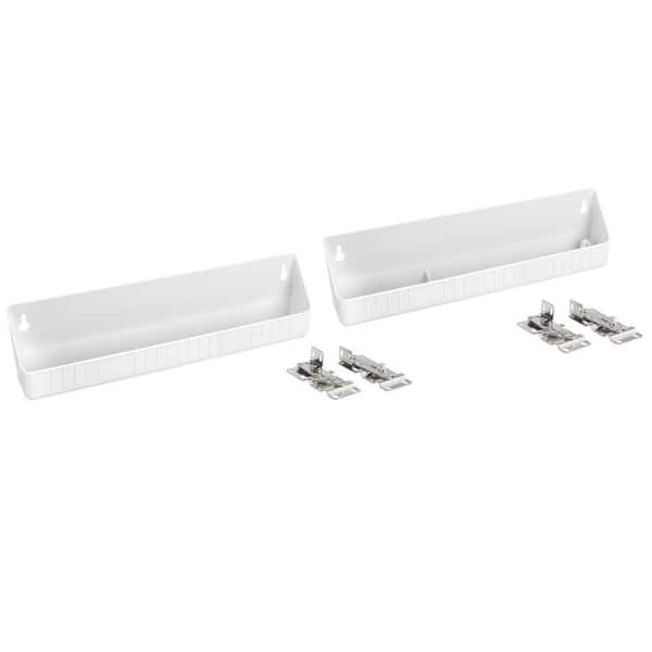 Rev-A-Shelf Tip-Out Trays 2-Pack 14-in W x 3-in H 1-Tier Cabinet-mount  Plastic Soft Close Tip-out Tray in the Cabinet Organizers department at