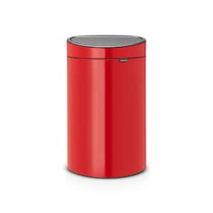 10.6 Gal. (40L) Passion Red Touch Top Trash Can