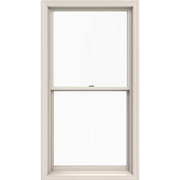 JELD-WEN 33.375 in. x 64.5 in. W-2500 Series Primed Wood Double Hung Window w/ Natural Interior and Low-E Glass