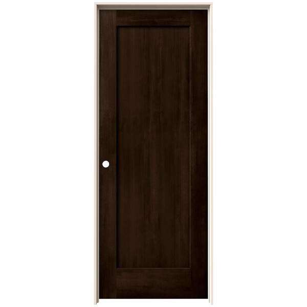 JELD-WEN 24 in. x 80 in. Madison Espresso Stain Right-Hand Molded Composite Single Prehung Interior Door