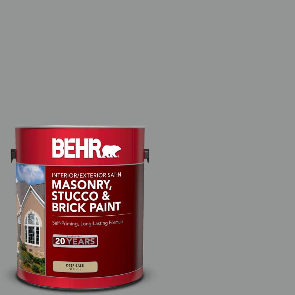 BEHR 1 gal. 780F5 Anonymous Satin Interior/Exterior Masonry, Stucco and Brick Paint 28201