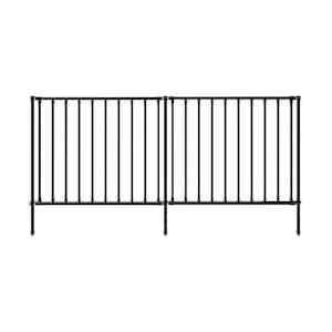 3 ft. H x 3.5 ft. W Zurich Poly-Steel Spaced Picket Flat Top Fence Panels (2-Panels)