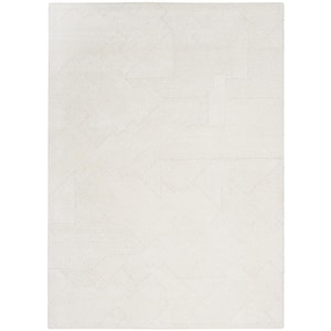 Ma30 Star Ivory 4 ft. x 6 ft. Textured Contemporary Area Rug