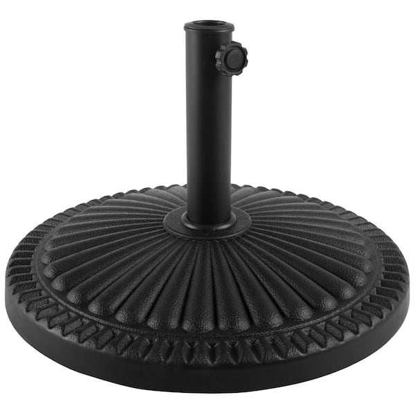 Pure Garden 39 lbs. Outdoor Patio Umbrella Base in Black