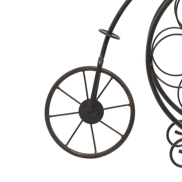 Metal Penny Farthing Bicycle Style Shape Wine Rack Bottle Holder Stand Storage 