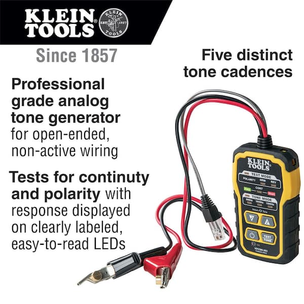 Klein Tools Tone & Probe PRO Electrical Wire Tracing Set (VDV500-820)  VDV500-820 - The Home Depot