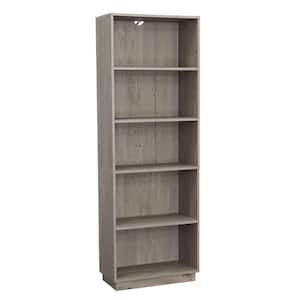 Sundar 67.48 in. Tall Mystic Oak Engineered Wood 5-Shelf Standard Bookcase