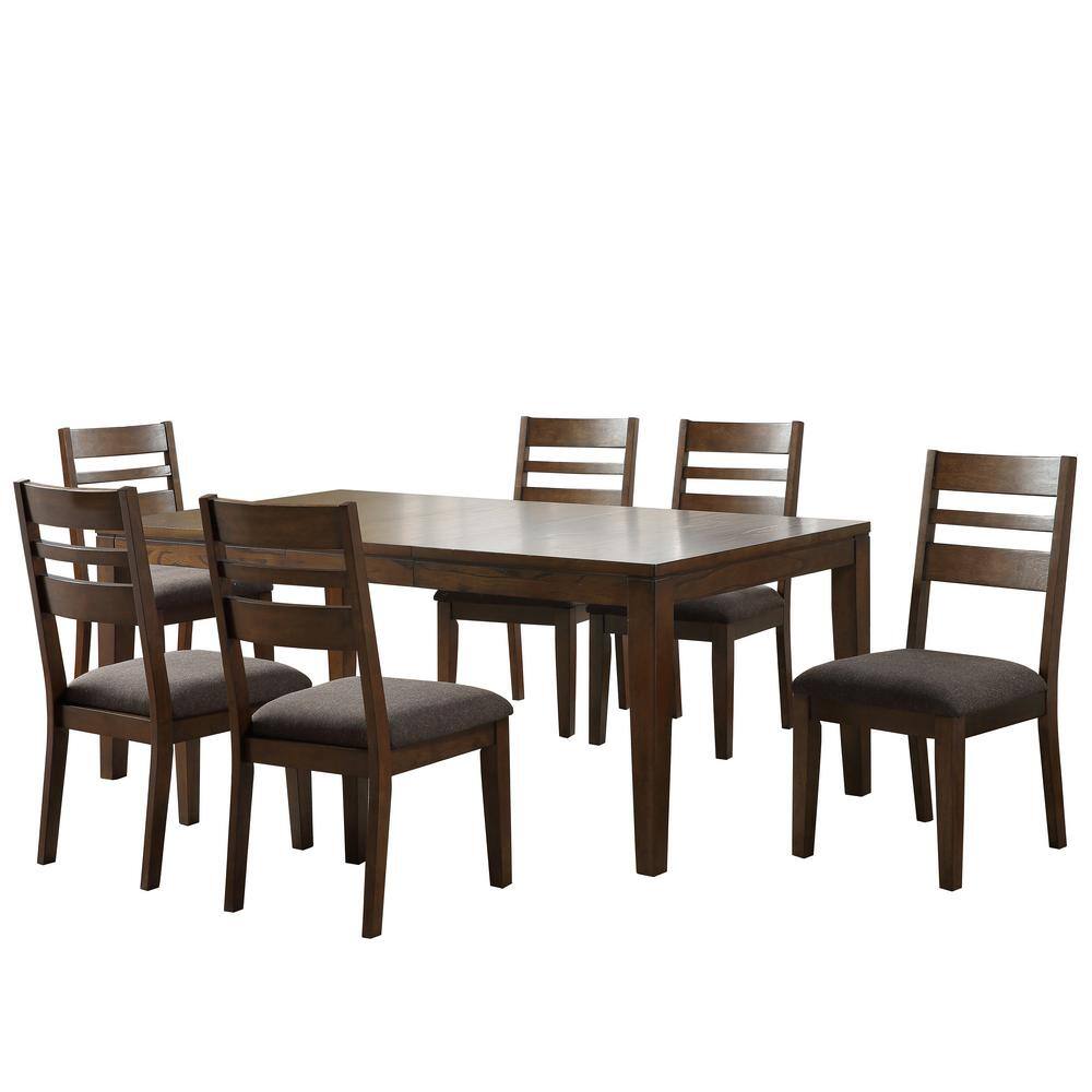 Steve Silver Stratford Walnut 7Piece Dining Set ST5007PC The Home Depot