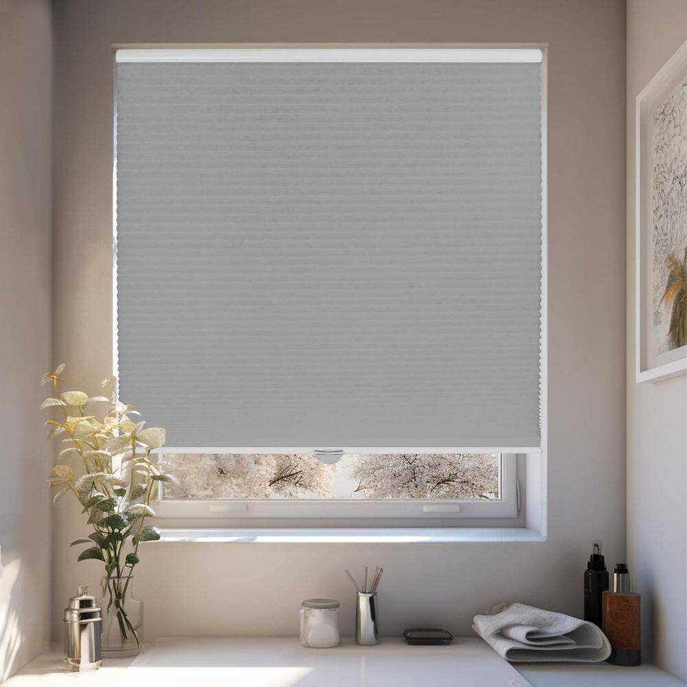 Cut-to-Width Silver Cordless Light Filtering Privacy Polyester Cellular Shades 41.25 in. W x 72 in. L price history on PriceWatchPro
