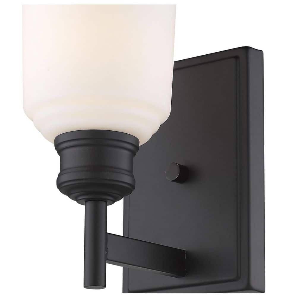 Burbank Matte Black Direct Wired 9.25" Wall Sconce