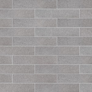 Muretto Grigio Glossy 2 in. x 10 in. Porcelain Floor and Wall Tile (10.35 sq. ft./Case)