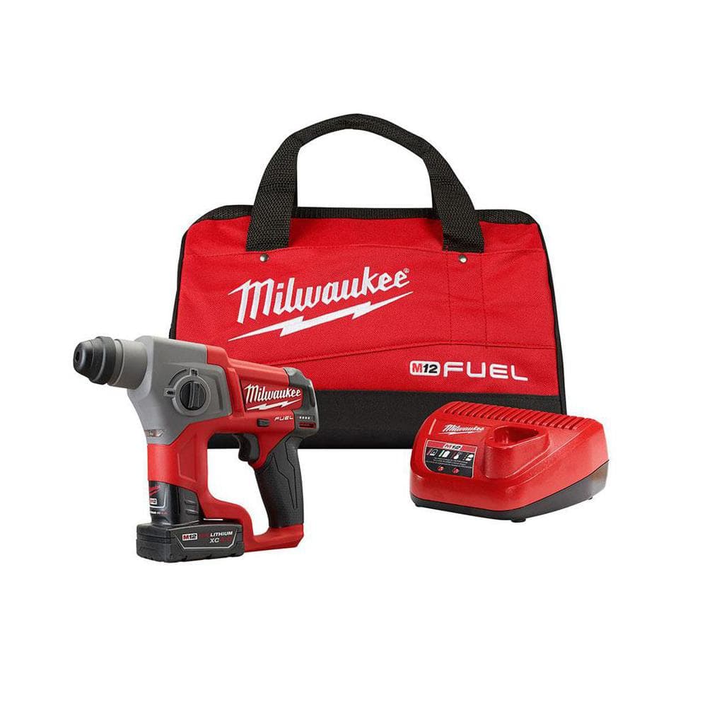 Milwaukee M12 FUEL 12V Lithium-Ion Brushless Cordless 5/8 in. SDS