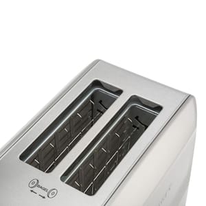 Custom Select 2-Slice Stainless Steel Toaster with Crumb Tray