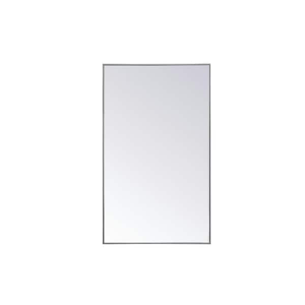 Unbranded Large Rectangle Grey Modern Mirror (60 in. H x 36 in. W)