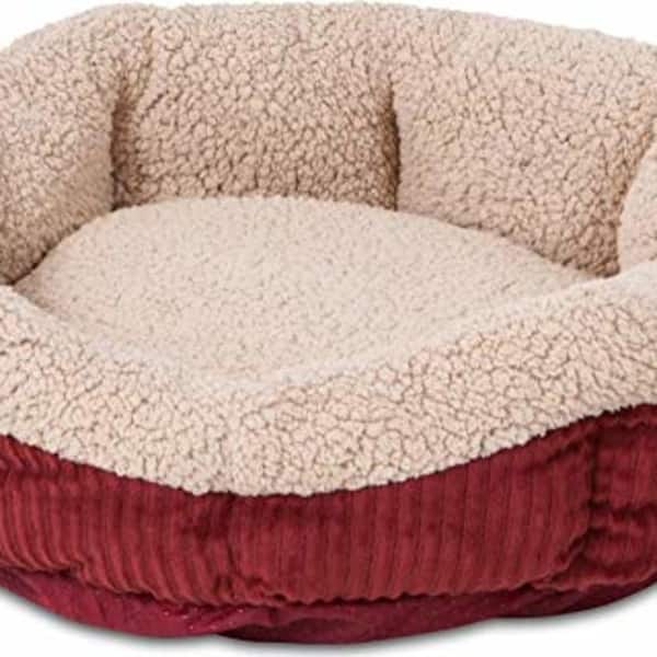 19 in. Self-Warming Oval Lounger Pet Bed