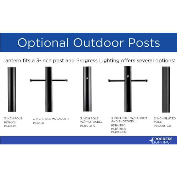 Welbourne Collection Textured Black 1-Light Outdoor Post Lantern Welbourne Collection Textured Black 1-Light Outdoor Post Lantern