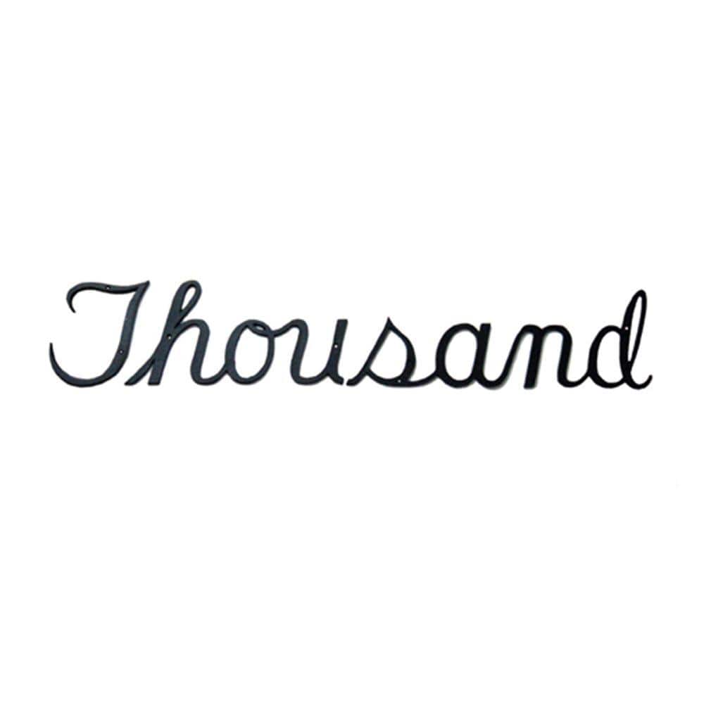 3.125 in. Aluminum Script House Number Thousand price history on PriceWatchPro