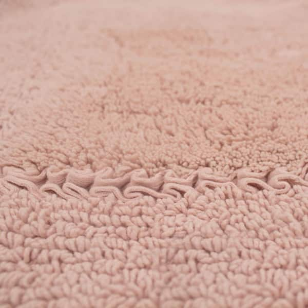 Laura Ashley Butter Chenille 20 in. x 34 in. Bath Mat, Blush LAYMB009526 -  The Home Depot