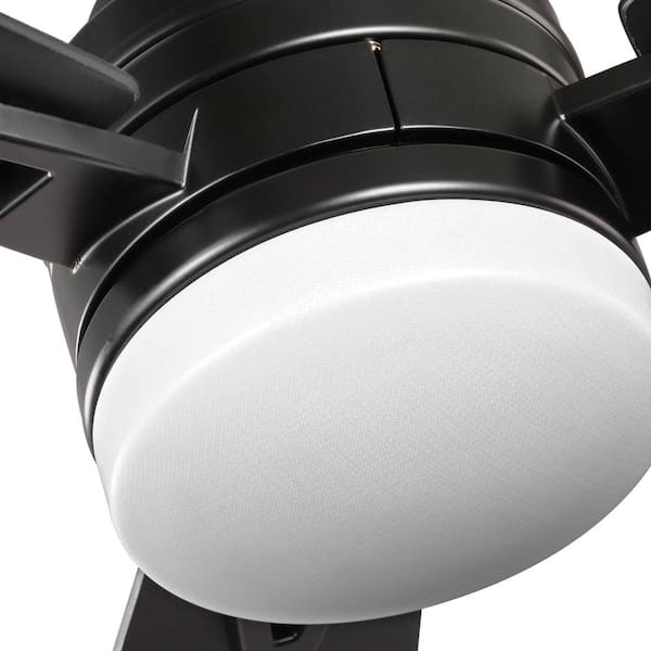 Rowan 60 in. Integrated LED Indoor Matte Black Ceiling Fan with Light Kit and Remote Control