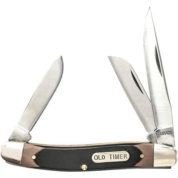 Schrade 2.7 in. Carbon Steel Stainless Steel Folding Knife